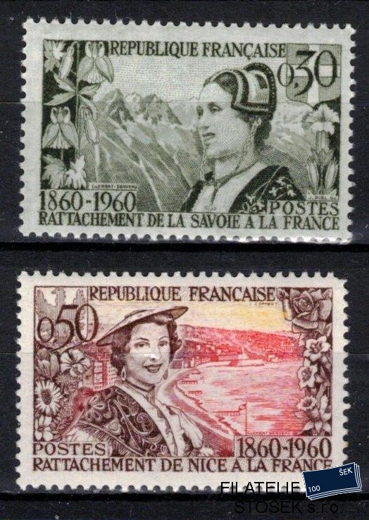 Francie známky Mi 1294-5