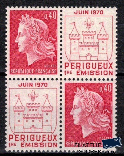 Francie známky Mi 1650 kupóny