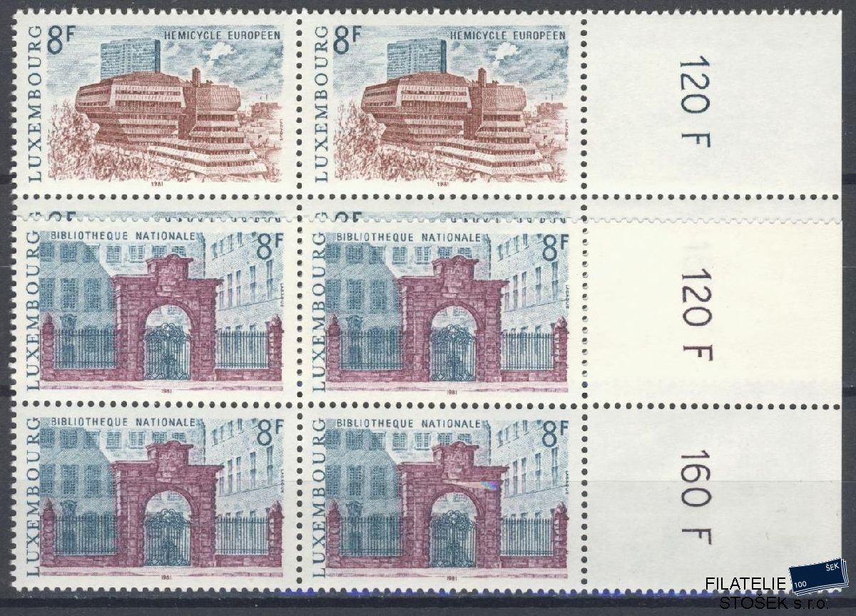 Lucembursko známky Mi 1029-30 4 Blok