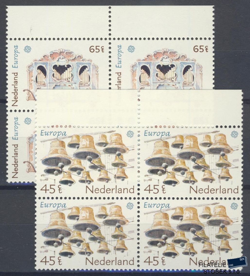 Holandsko známky Mi 1186-87 4 Blok