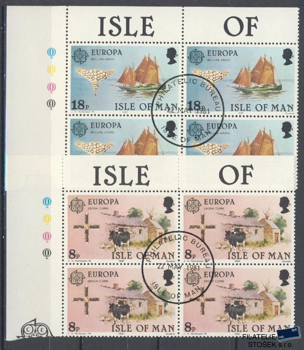 Isle of Man známky Mi 187-88 4 Blok