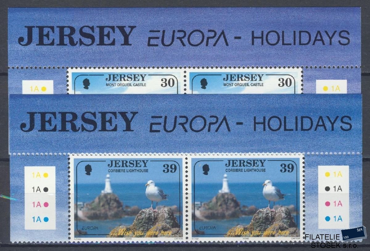 Jersey známky Mi 1119-20 Spojka