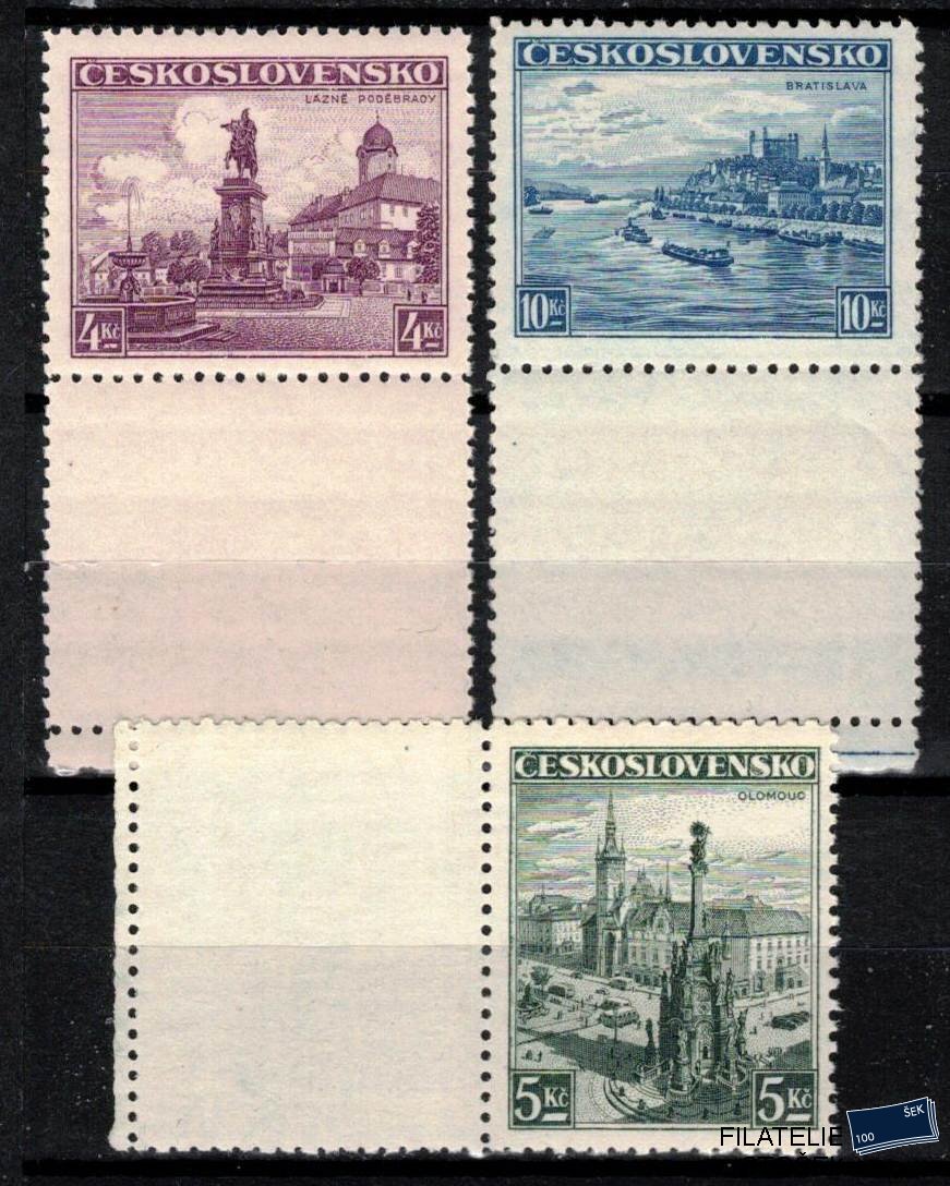 ČSR I známky 311-3 kupóny