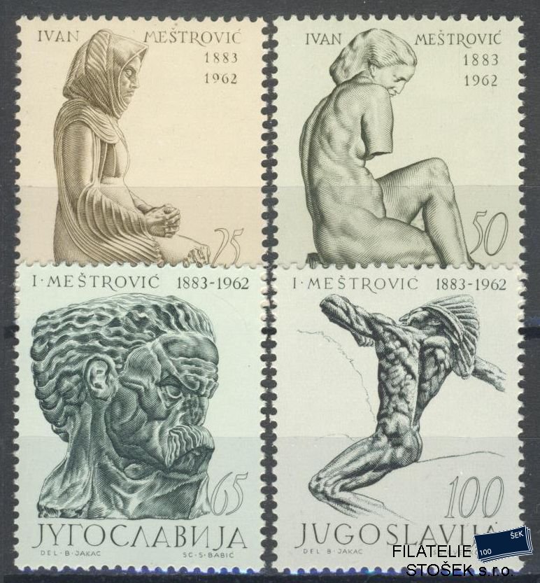 Jugoslávie známky Mi 1052-55