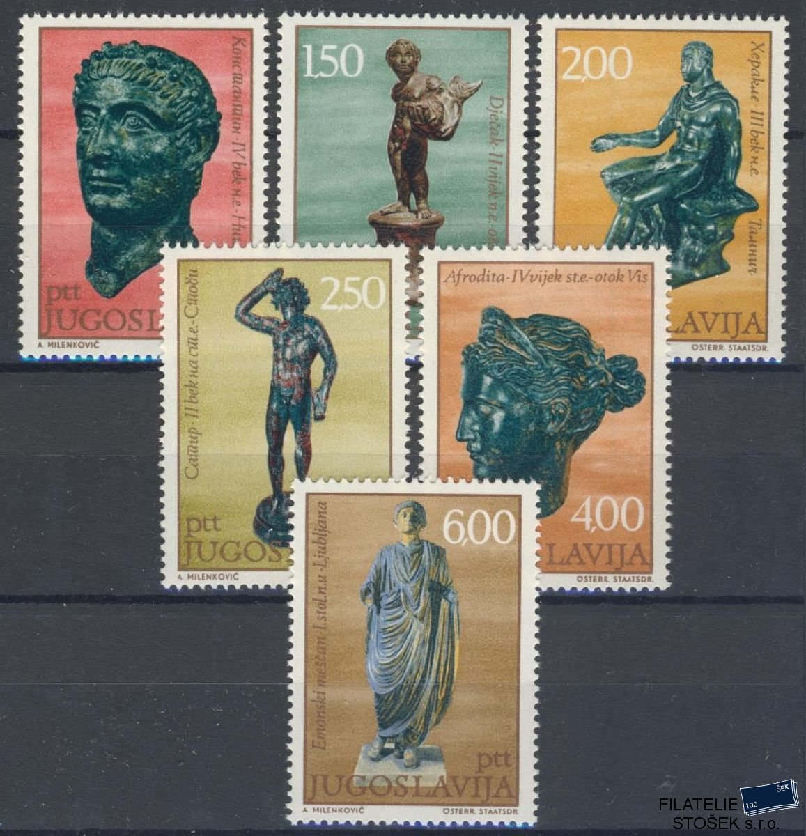 Jugoslávie známky Mi 1431-36