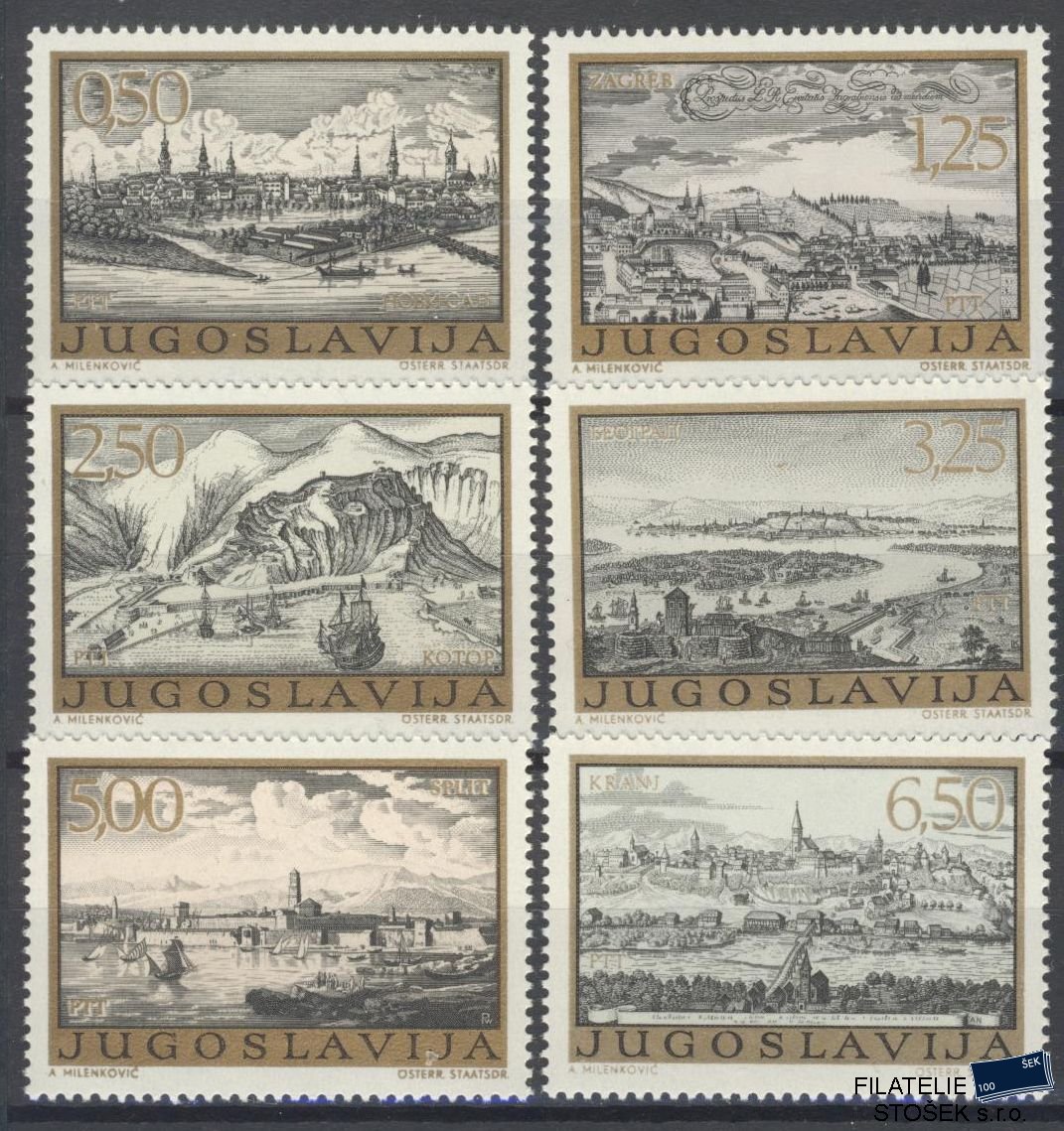 Jugoslávie známky Mi 1499-1504