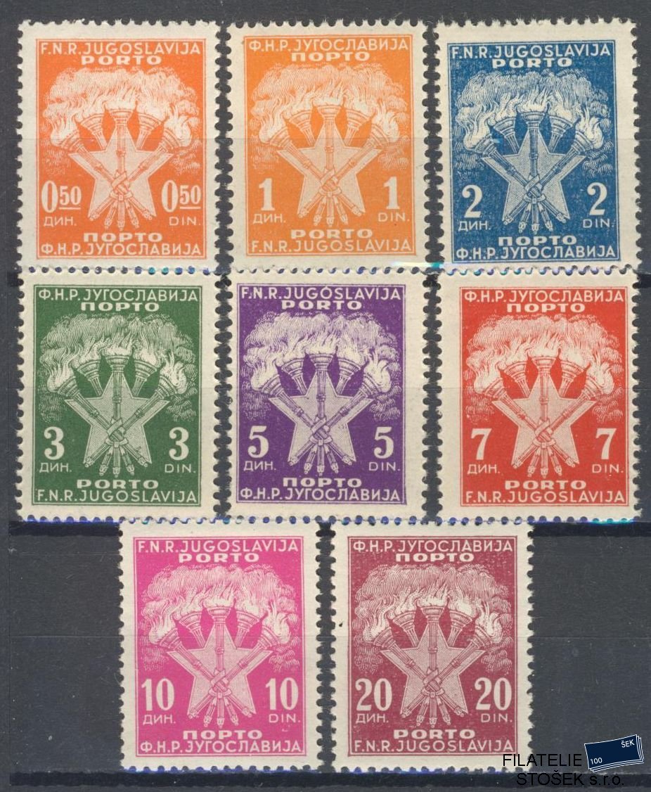 Jugoslávie známky Mi P 89-96