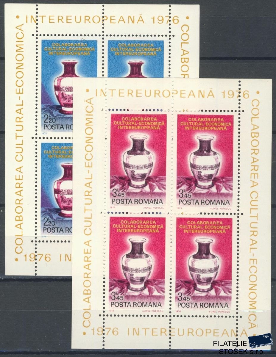 Rumunsko známky Mi Blok 133-134