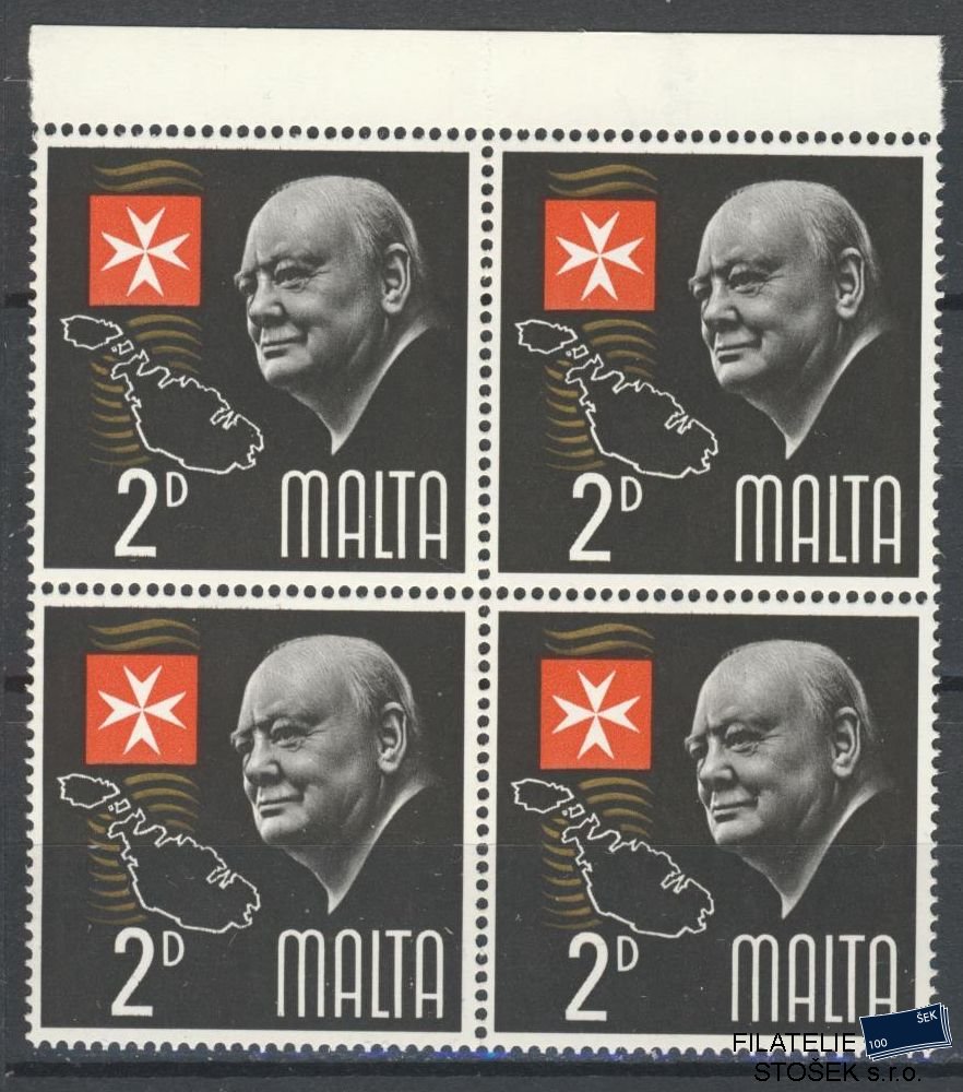 Malta známky Mi 333 4 Blok