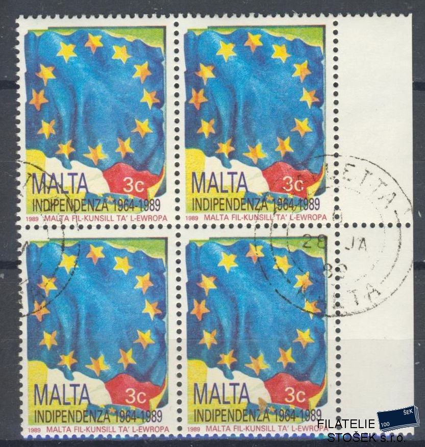 Malta známky Mi 810 4 Blok