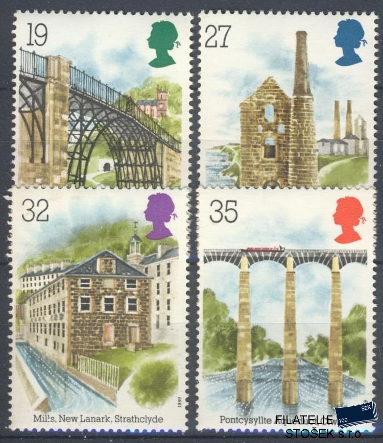 Anglie známky Mi 1206-9