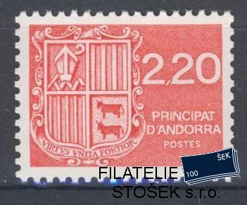 Francouzská Andora známky Mi 387