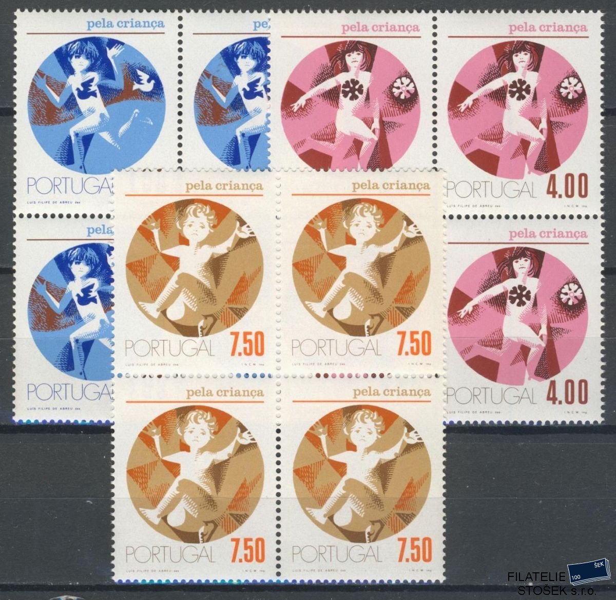 Portugalsko známky Mi 1206-8 4 Blok