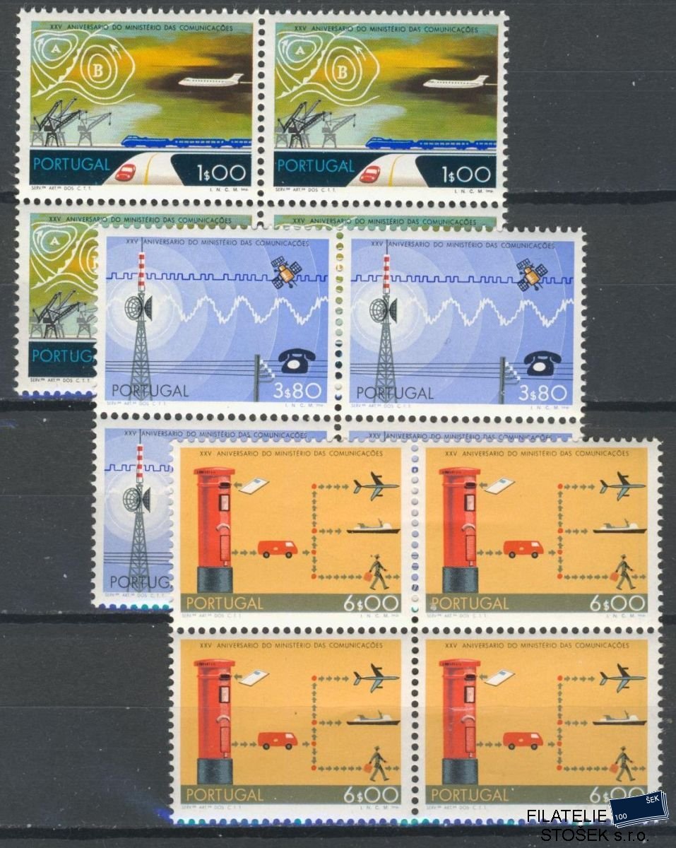 Portugalsko známky Mi 1209-11 4 Blok
