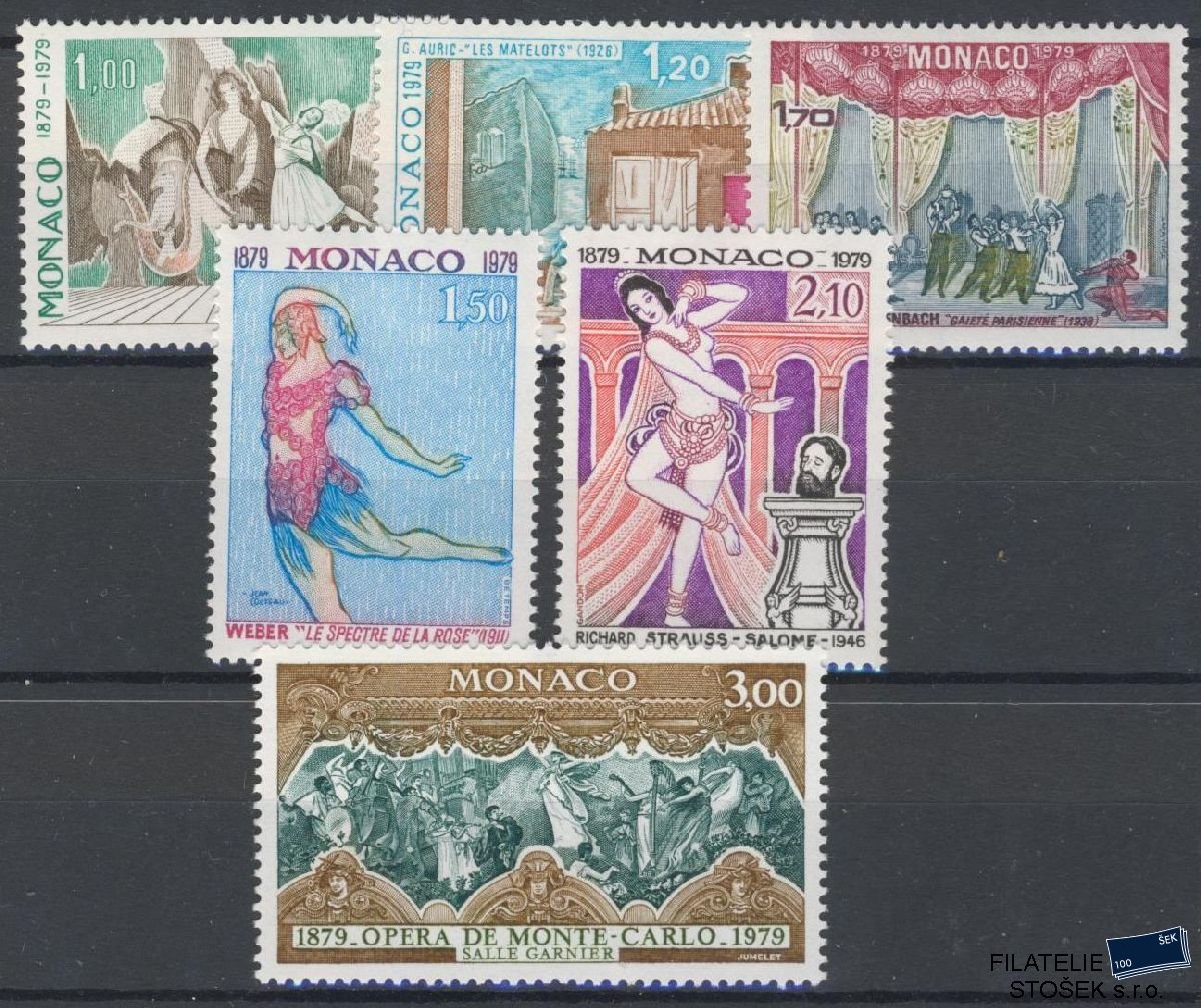 Monako známky Mi 1384-89