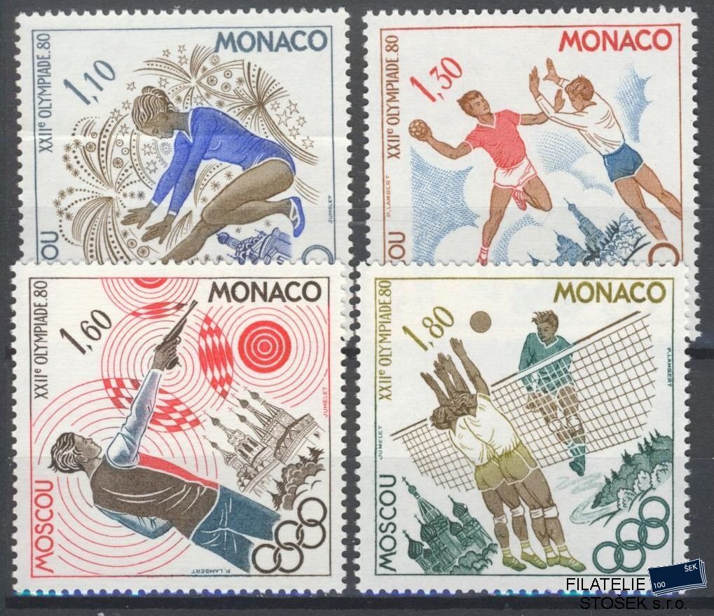 Monako známky Mi 1415-18