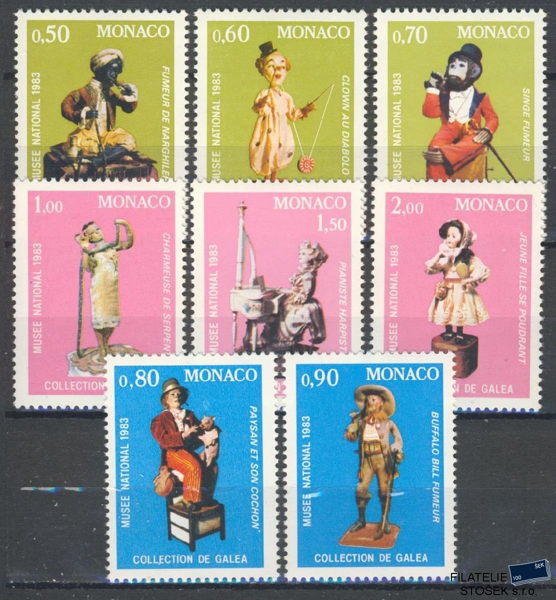 Monako známky Mi 1608-15