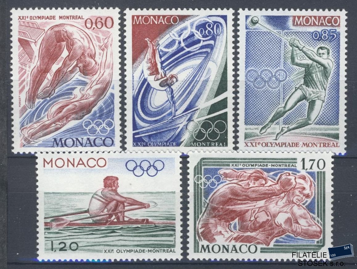 Monako známky Mi 1225-29