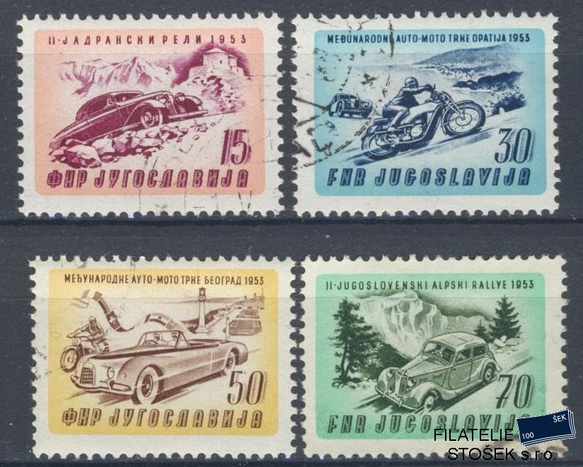 Jugoslávie známky Mi 724-27