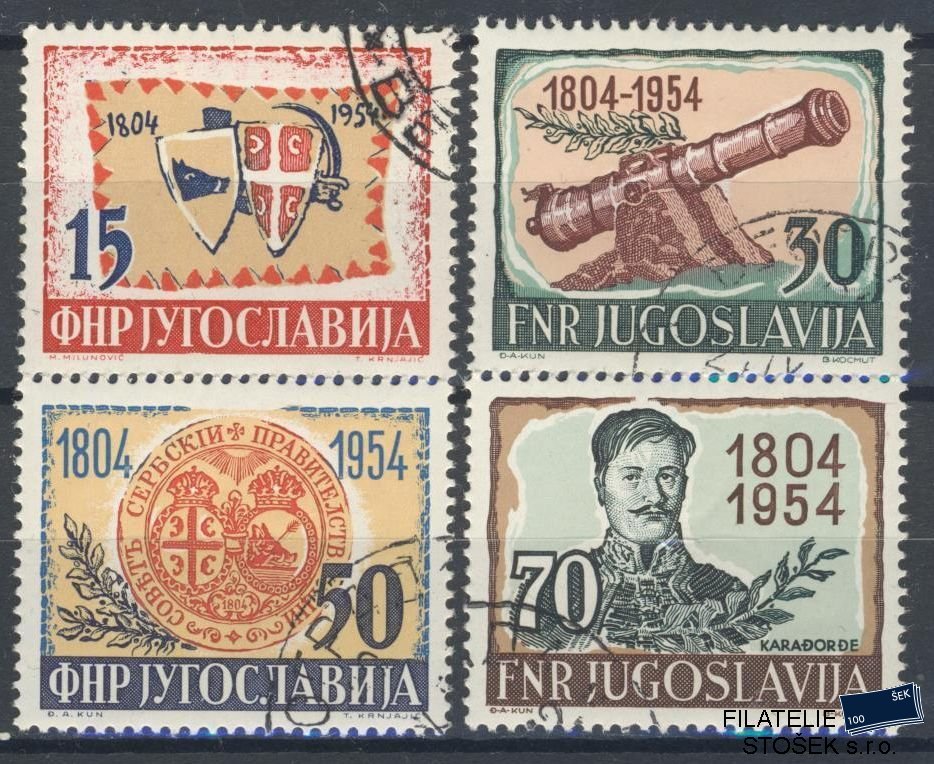 Jugoslávie známky Mi 751-54