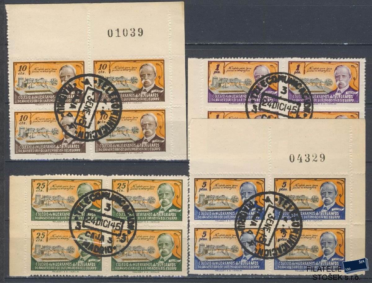 Španělsko známky - Huerfanos de telegrafos 1944 - Madrid