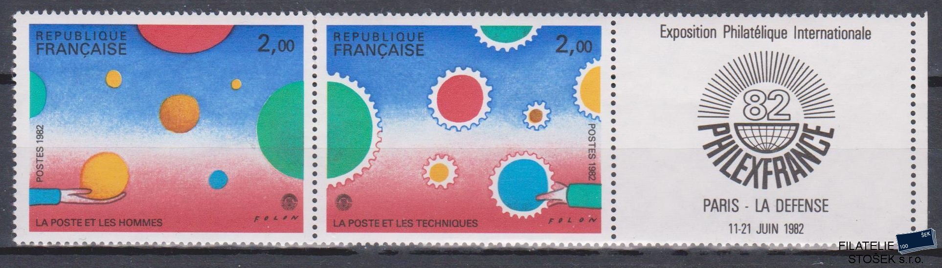 Francie známky Mi 2321-22