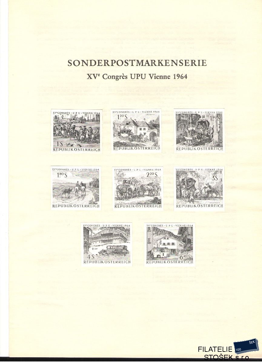 Rakousko známky Černotisky Mi 1156-63