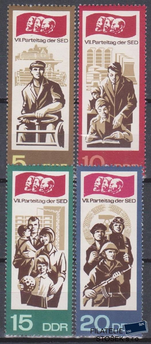 NDR známky Mi 1268-71