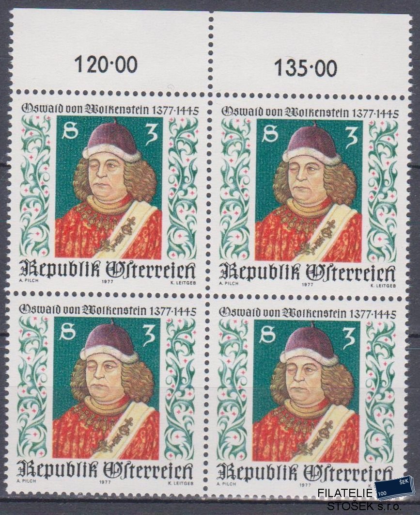 Rakousko známky Mi 1541 4 Blok
