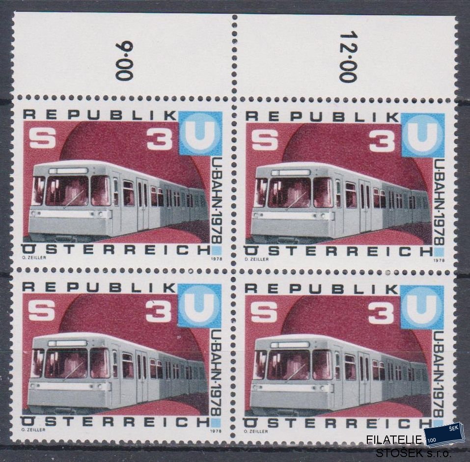 Rakousko známky Mi 1567 4 Blok
