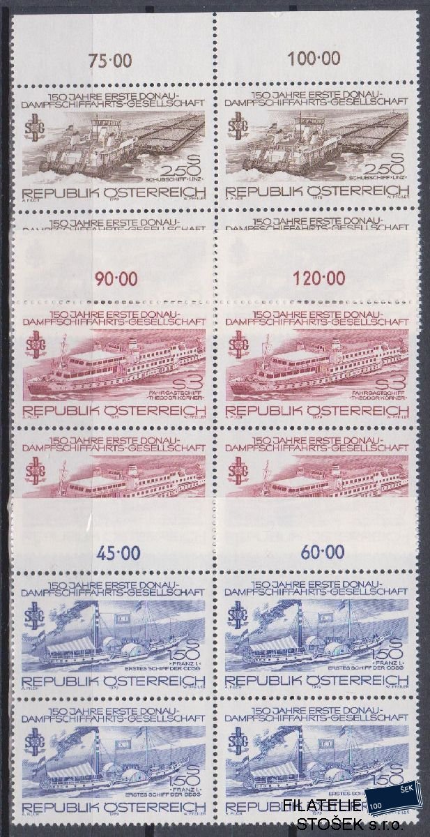 Rakousko známky Mi 1601-3 4 Blok