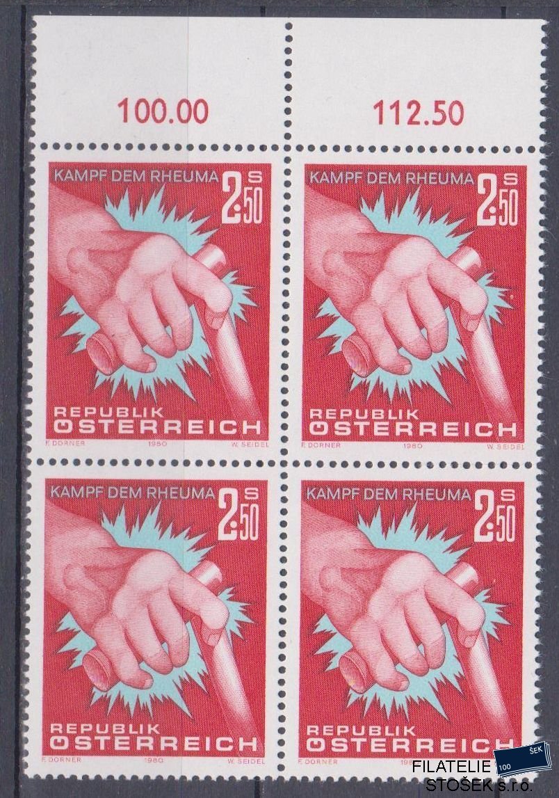Rakousko známky Mi 1632 4 Blok