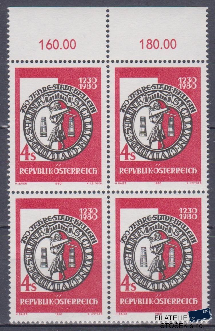 Rakousko známky Mi 1637 4 Blok