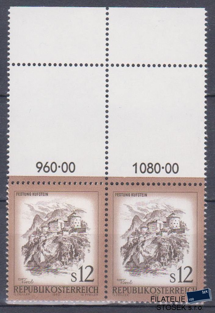 Rakousko známky Mi 1654 2 Páska
