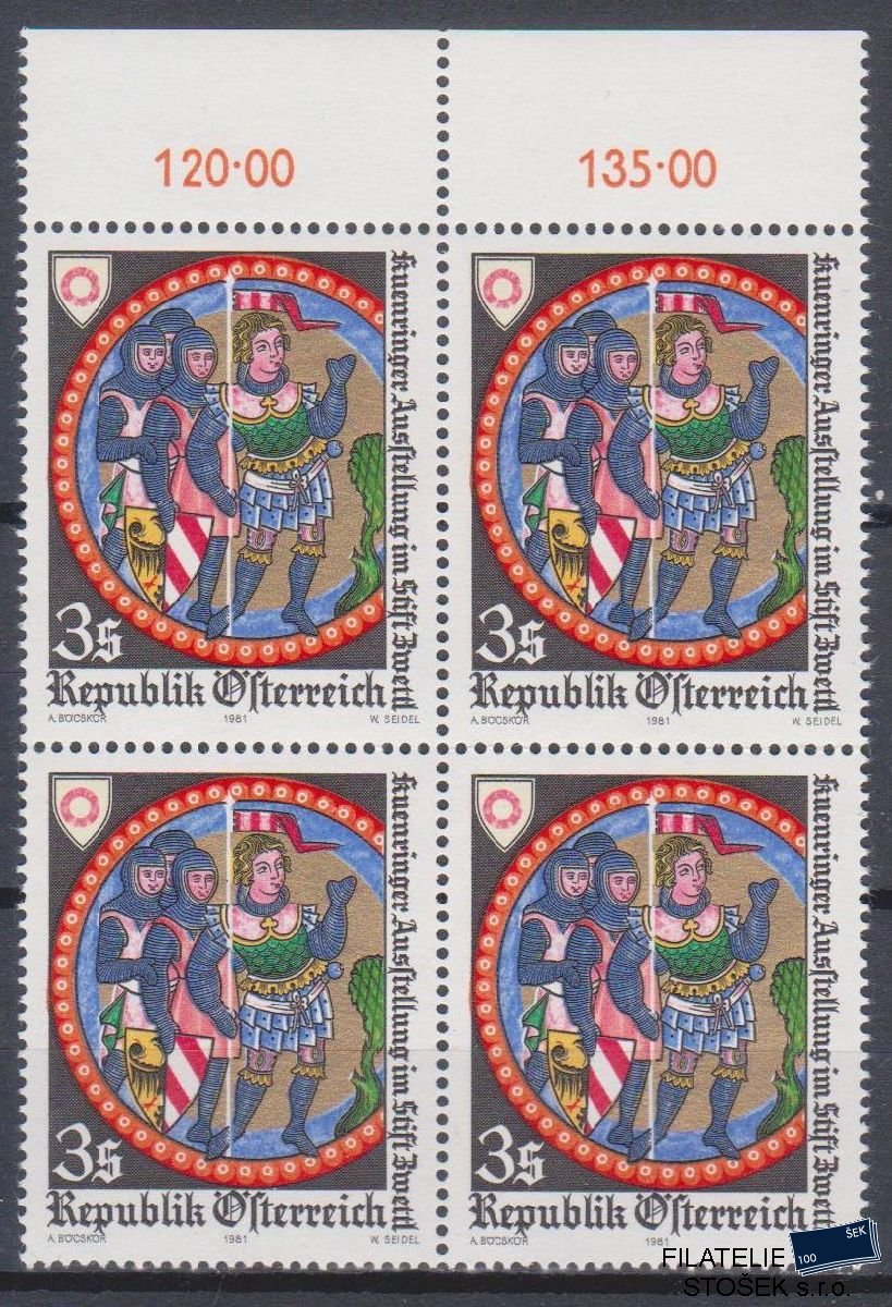 Rakousko známky Mi 1670 4 Blok