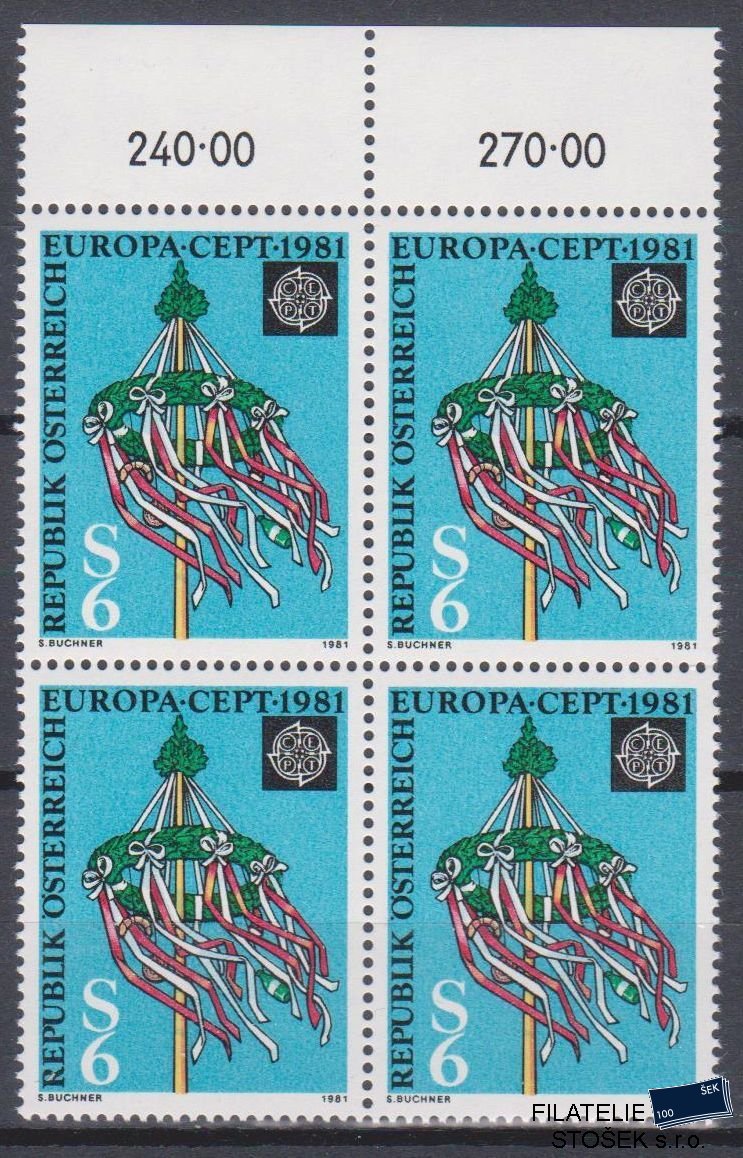 Rakousko známky Mi 1671 4 Blok