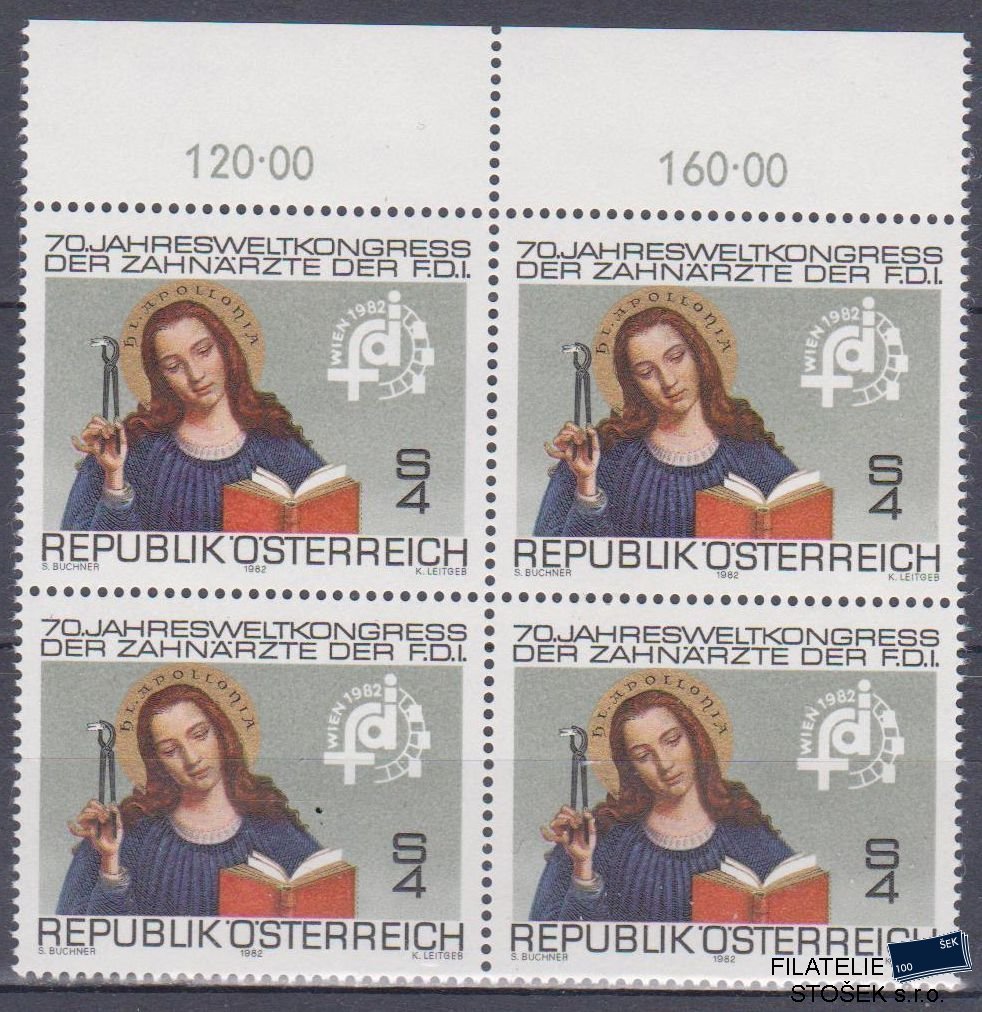 Rakousko známky Mi 1721 4 Blok