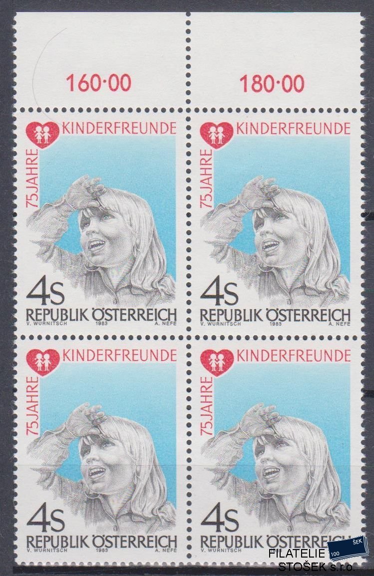 Rakousko známky Mi 1732 4 Blok