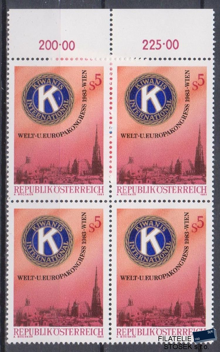 Rakousko známky Mi 1744 4 Blok