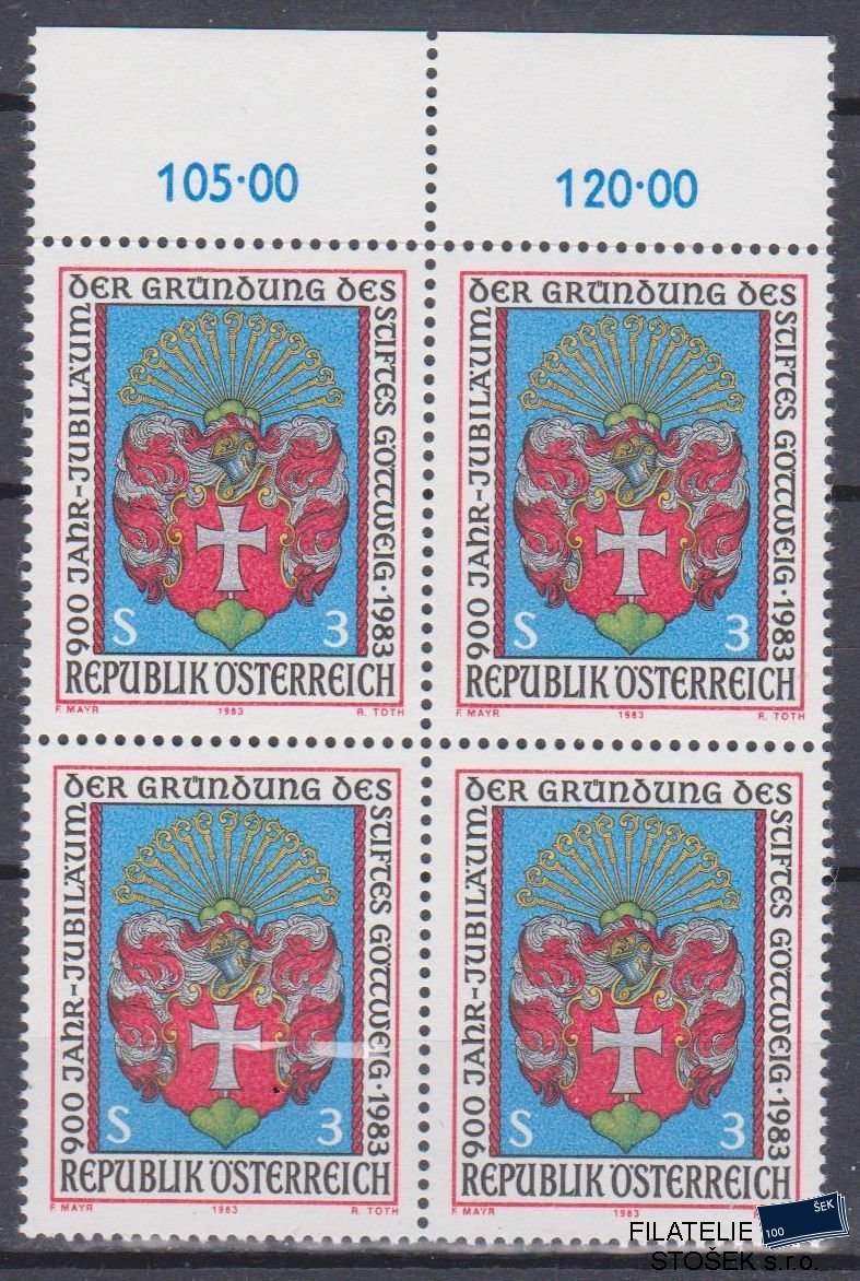 Rakousko známky Mi 1737 4 Blok