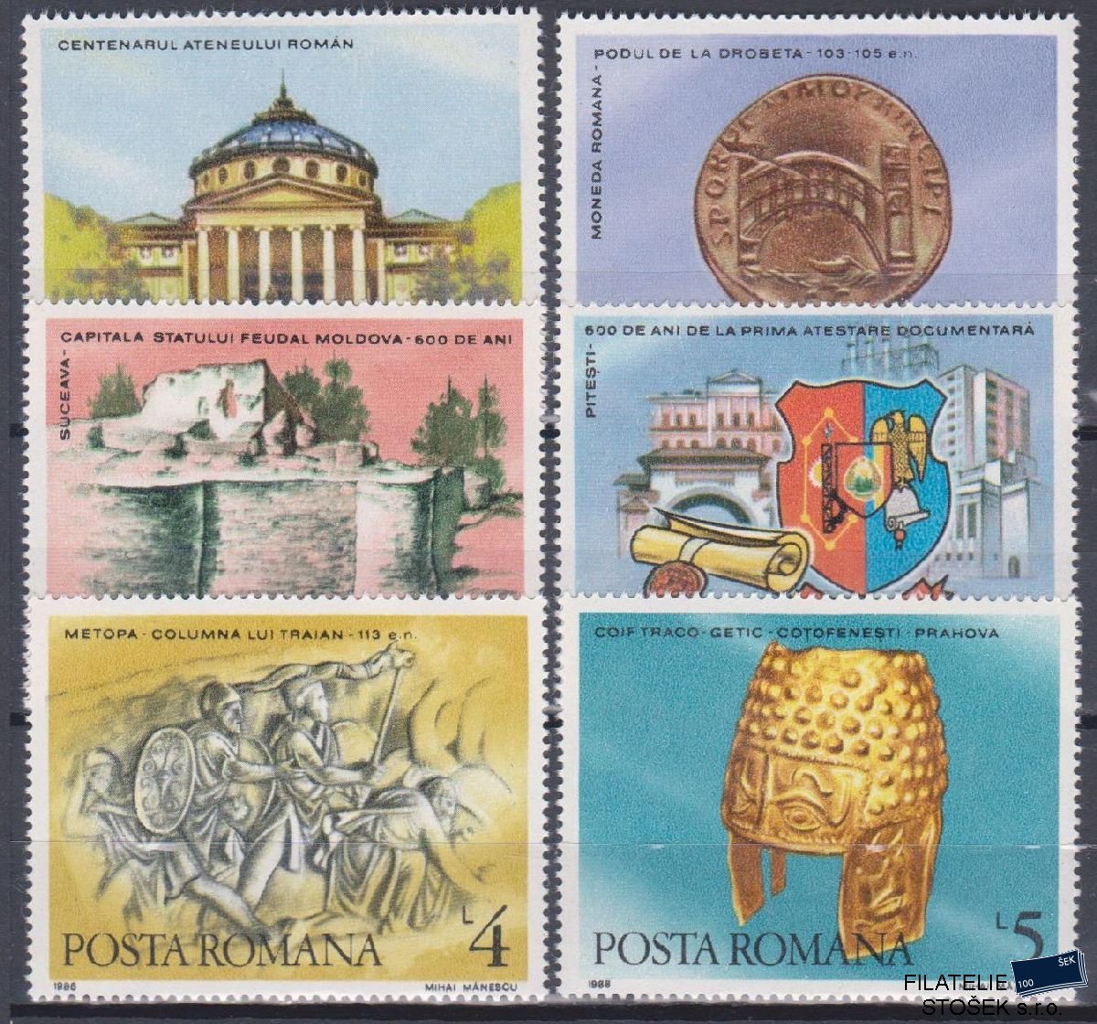 Rumunsko známky Mi 4518-23