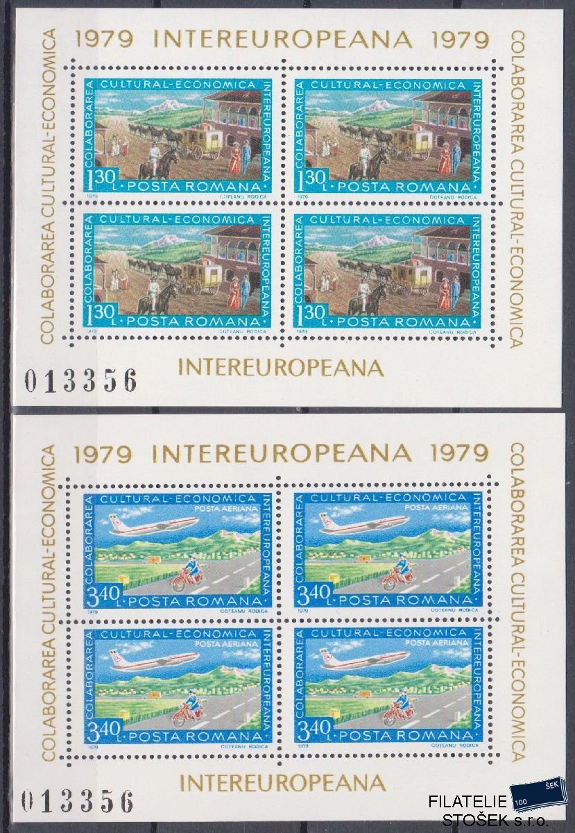 Rumunsko známky Mi Blok 157-58