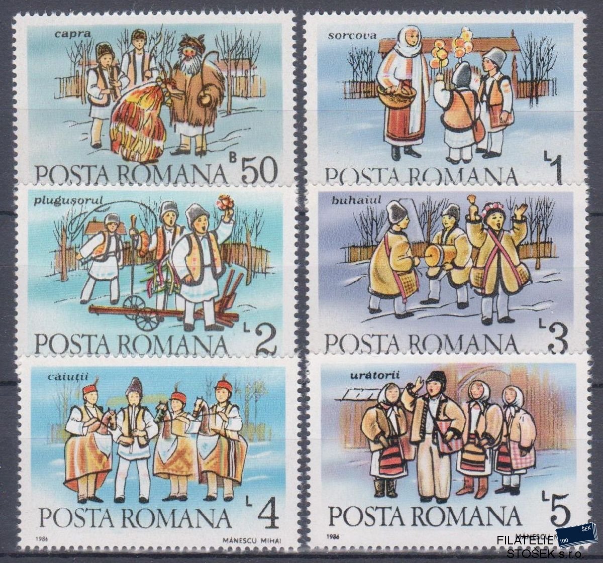 Rumunsko známky Mi 4312-17