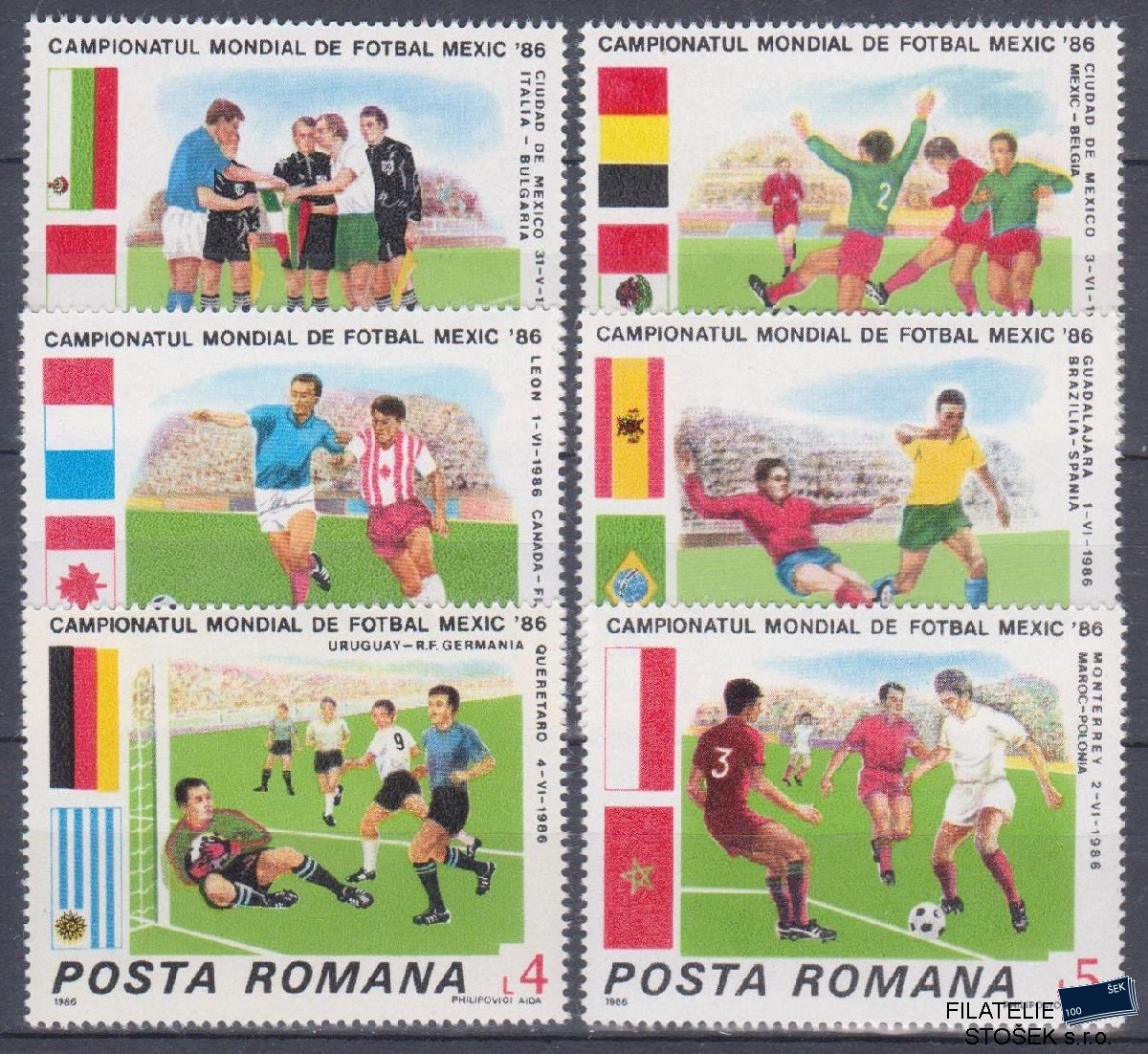 Rumunsko známky Mi 4260-65