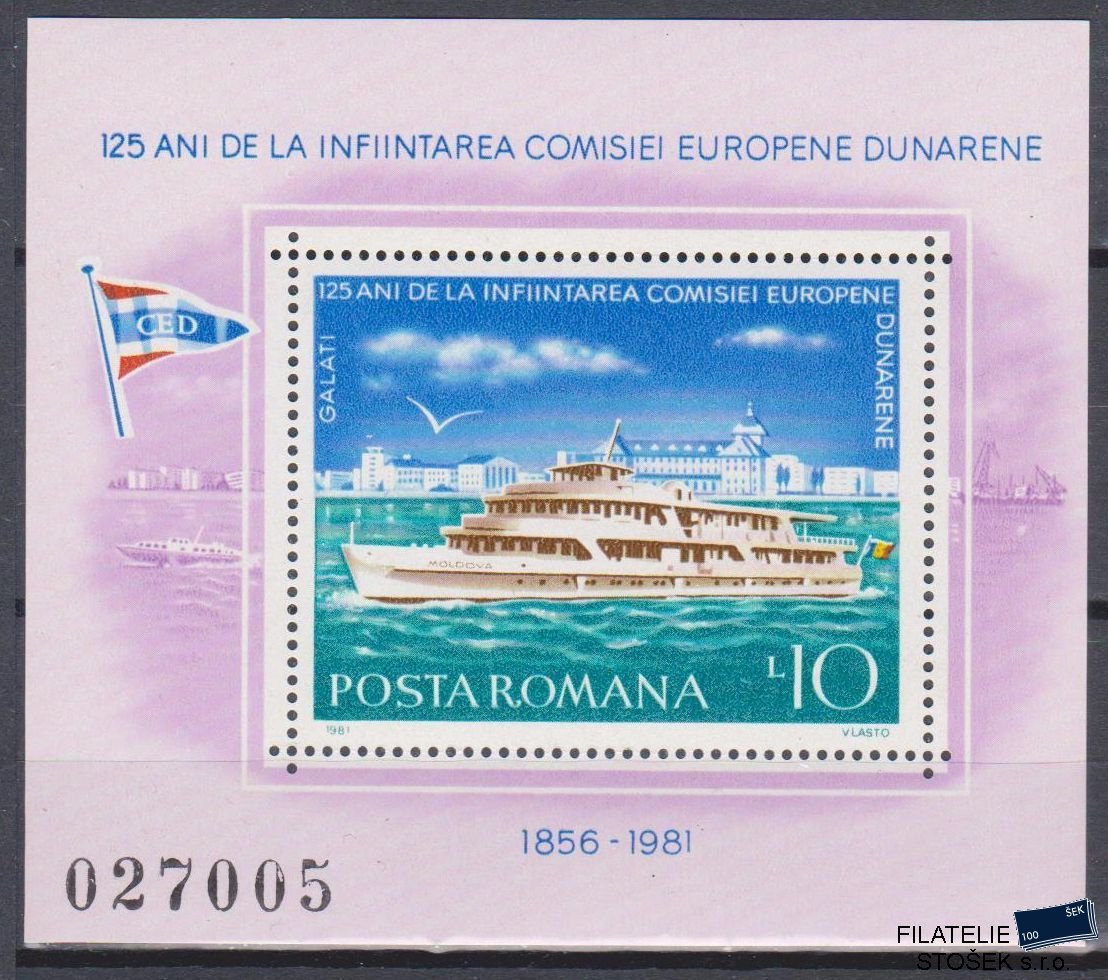 Rumunsko známky Mi Blok 176