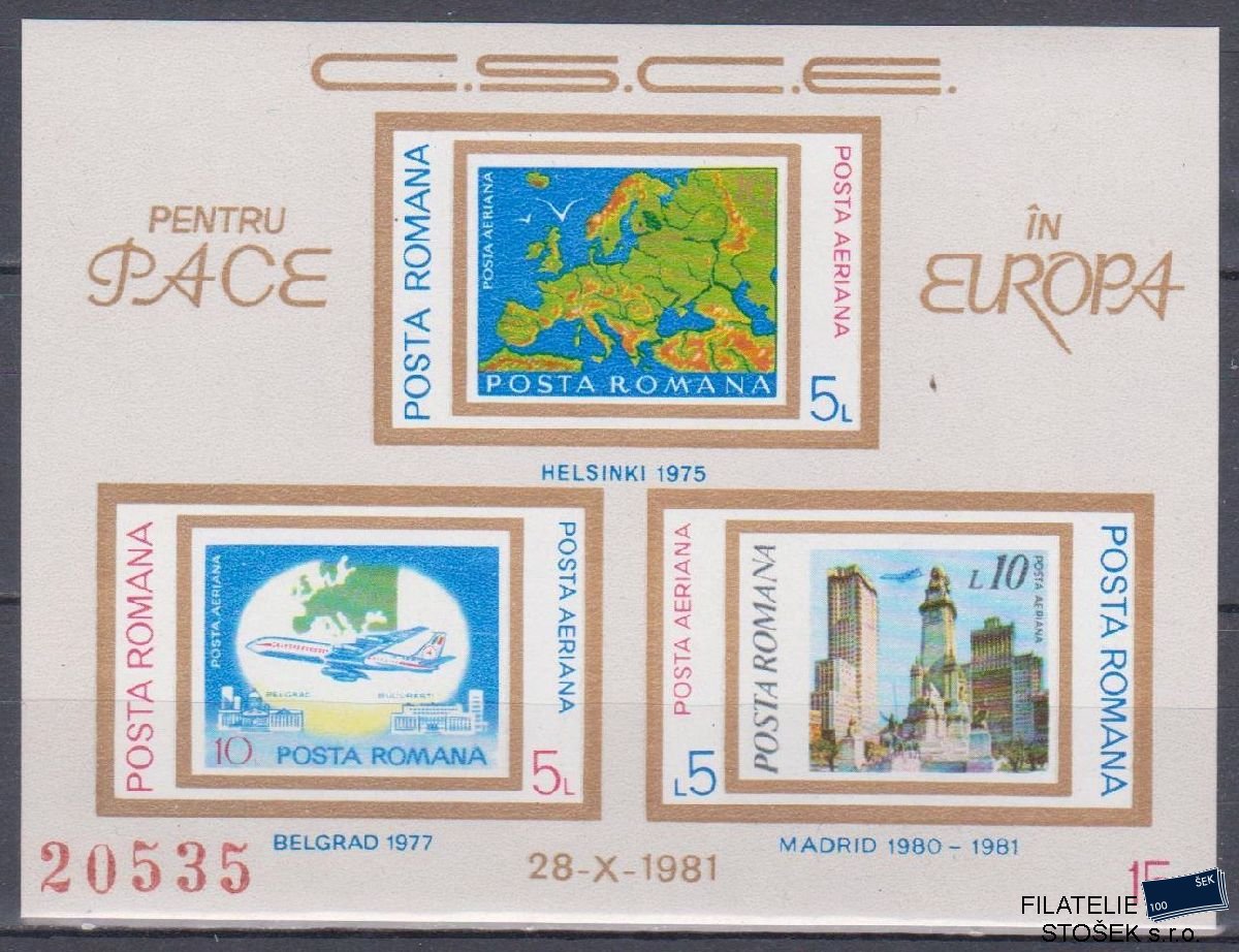 Rumunsko známky Mi Blok 183
