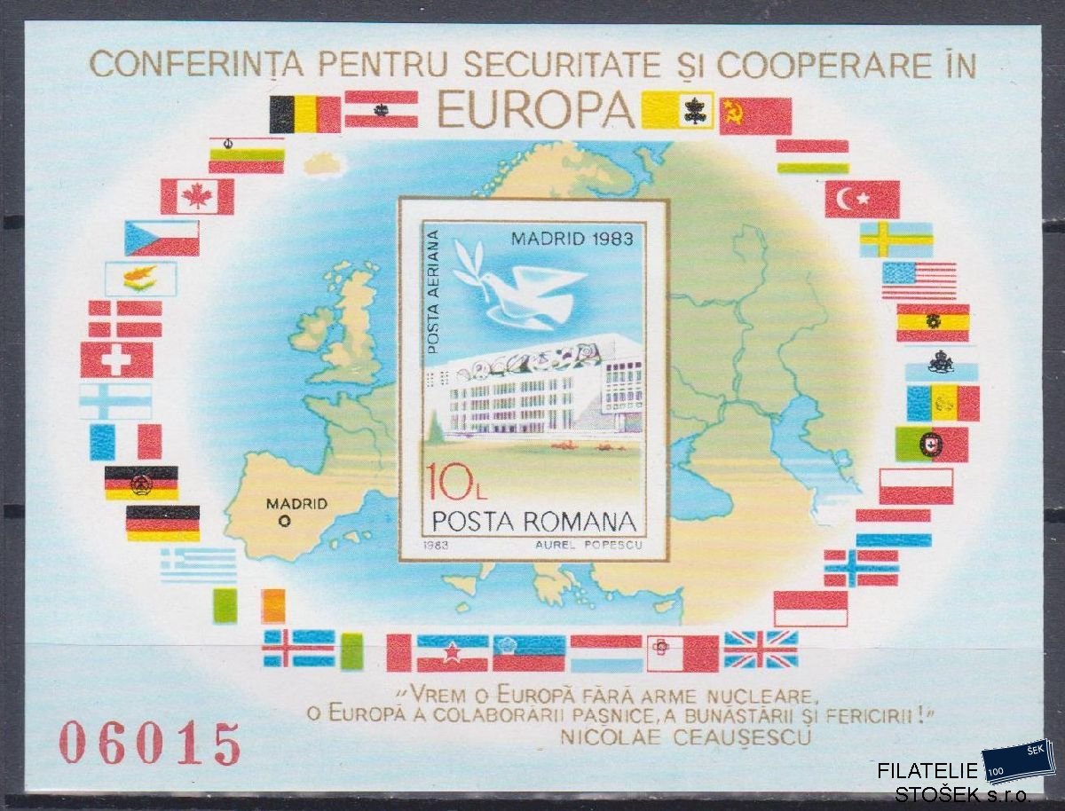 Rumunsko známky Mi Blok 196
