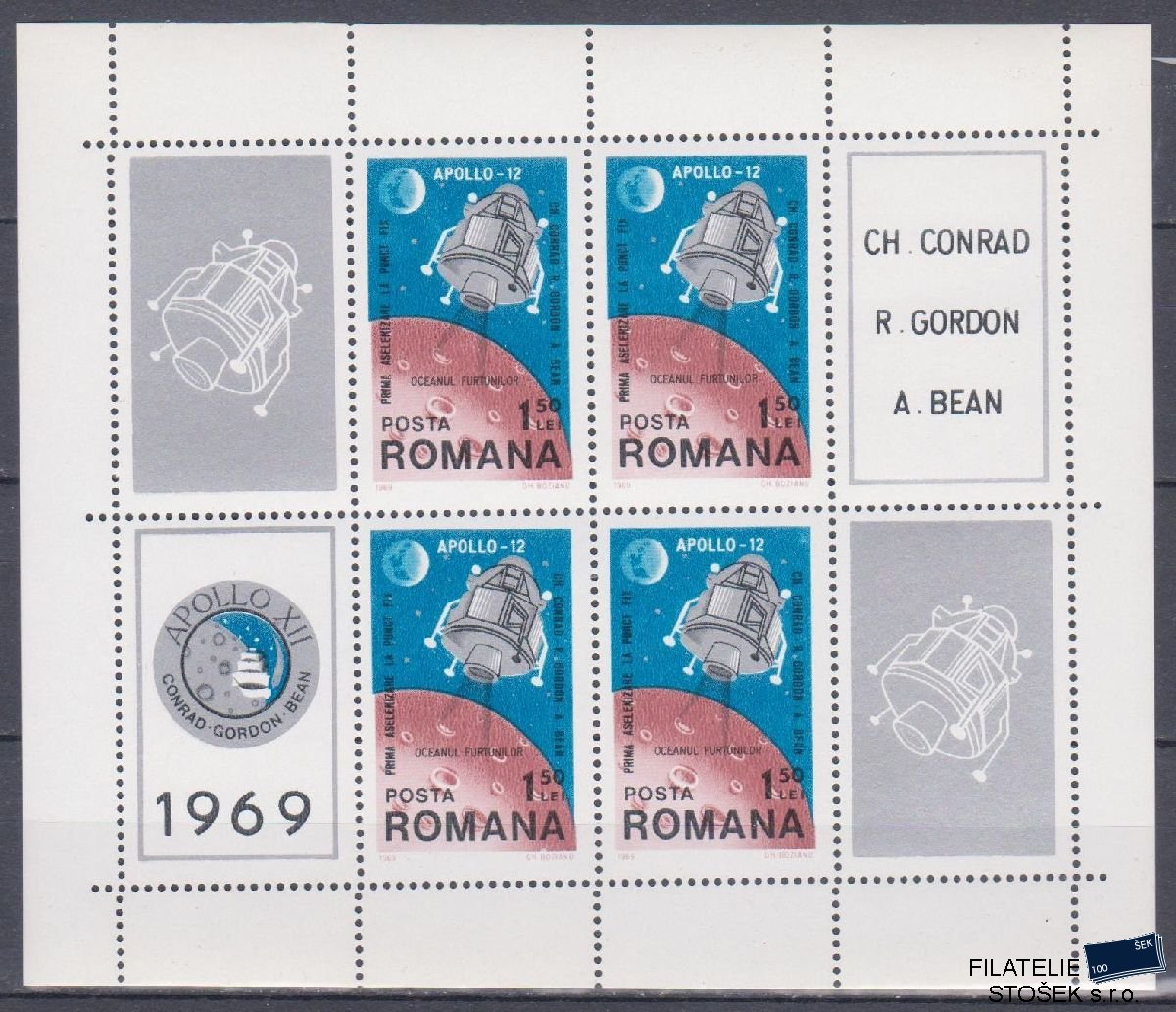 Rumunsko známky Mi Blok 74