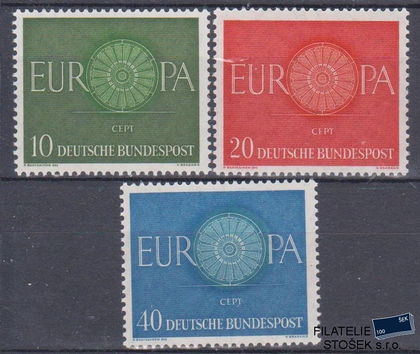 Bundes známky Mi 337-39