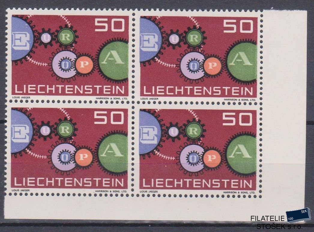 Liechtenstein známky Mi 414 4 Blok
